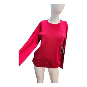 Mercer & Madison Red Merino Wool Sweater Womens Size XL NEW WITH TAGS